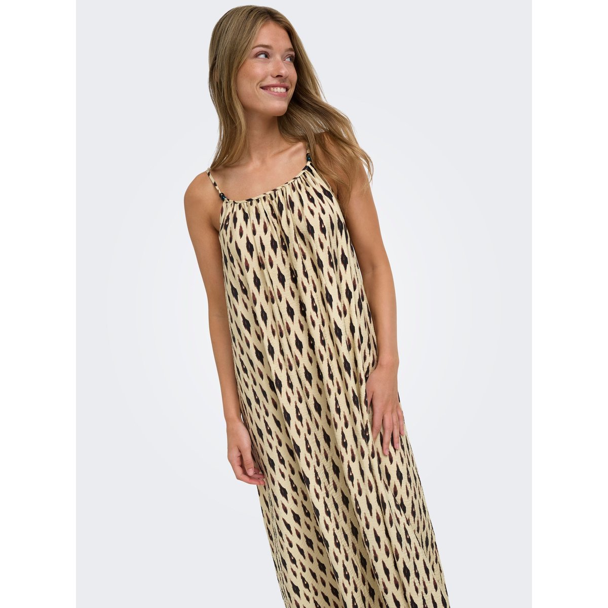 Robe blanche - brown rice 1, ONLY