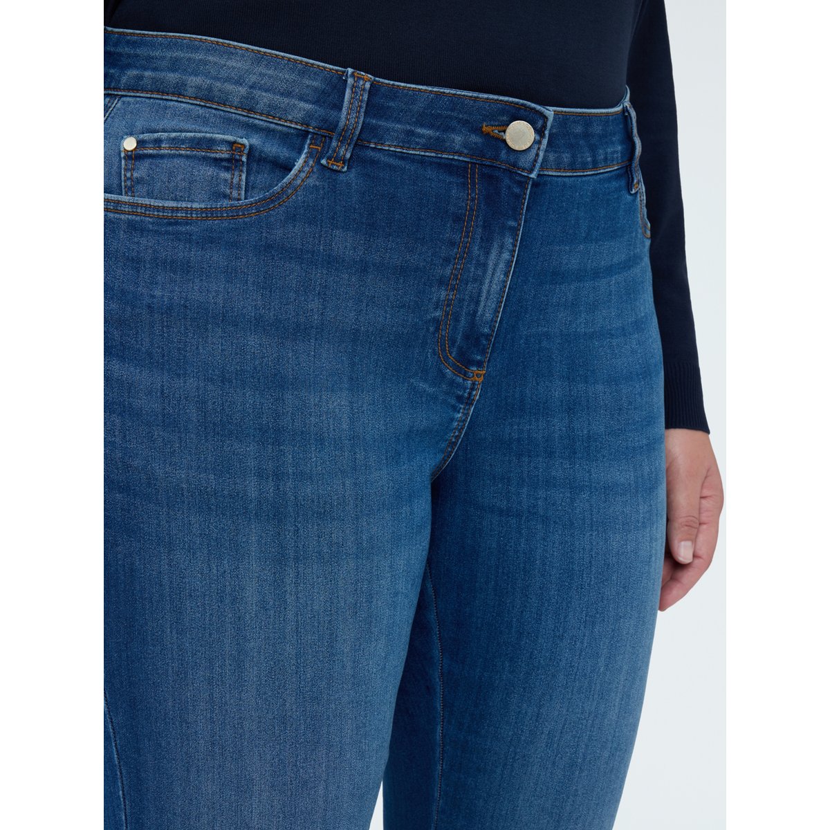Jean Kick Flare lavage bleu effet washed bleu, FIORELLA RUBINO