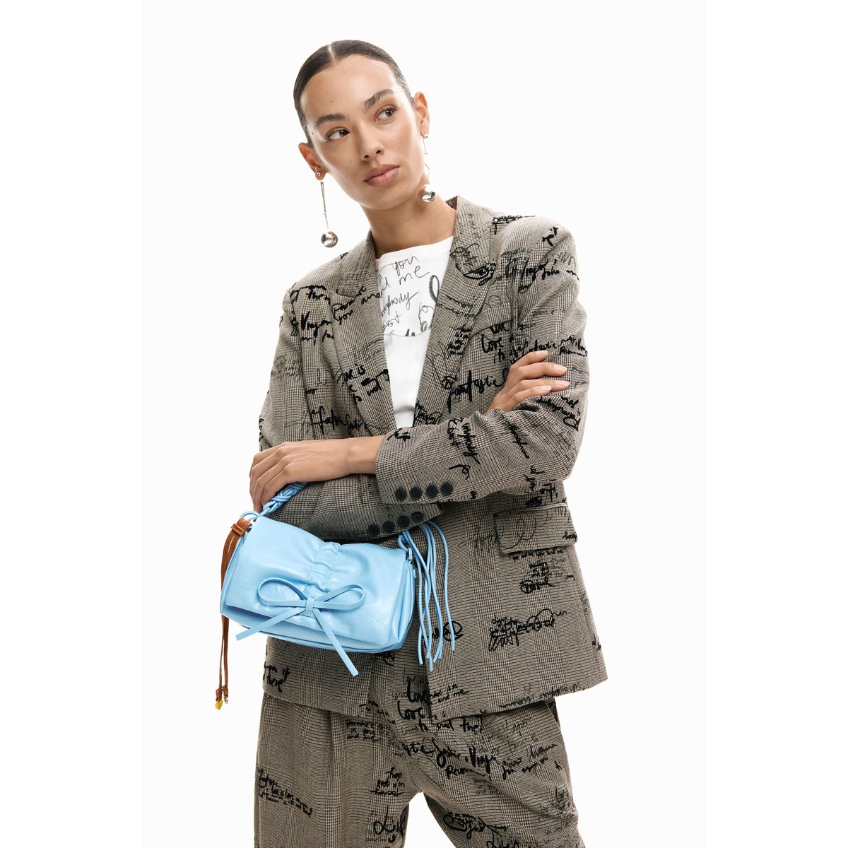 Sac nœud brillant bleu, DESIGUAL