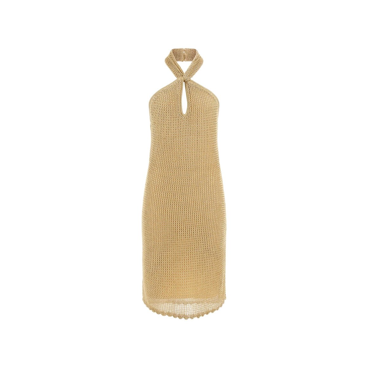Mini Robe Bodycon Fil textile or, GUESS