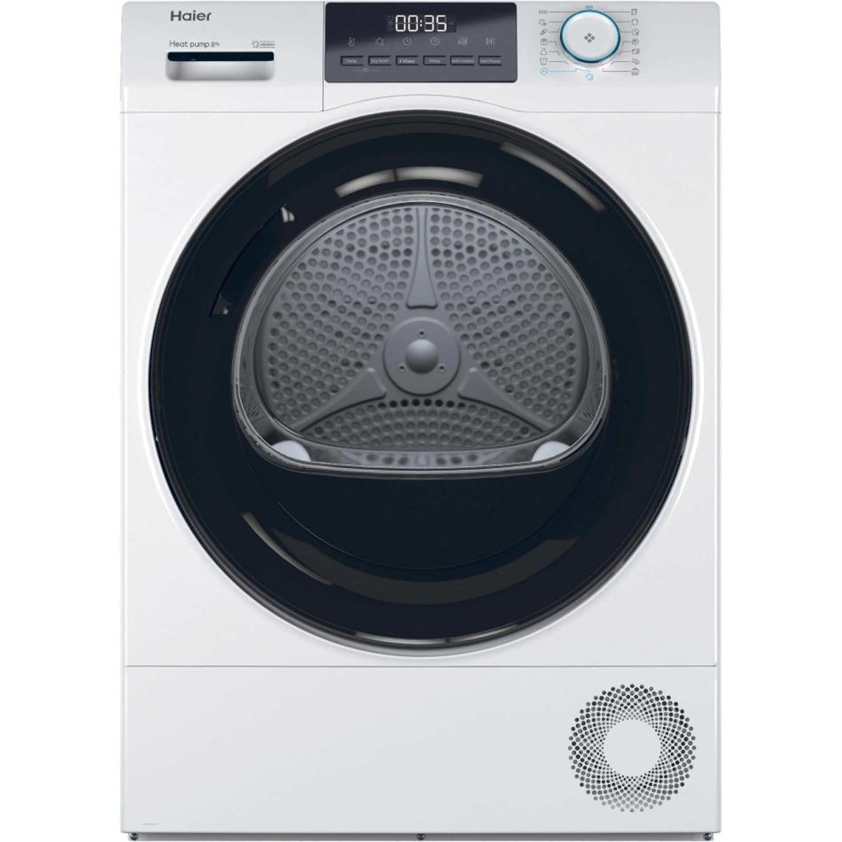 Seche linge frontal HD80-E929E-S blanc, HAIER