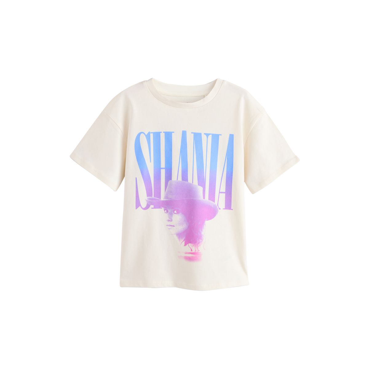 T-shirt oversize à motif shania twain écru, NEXT