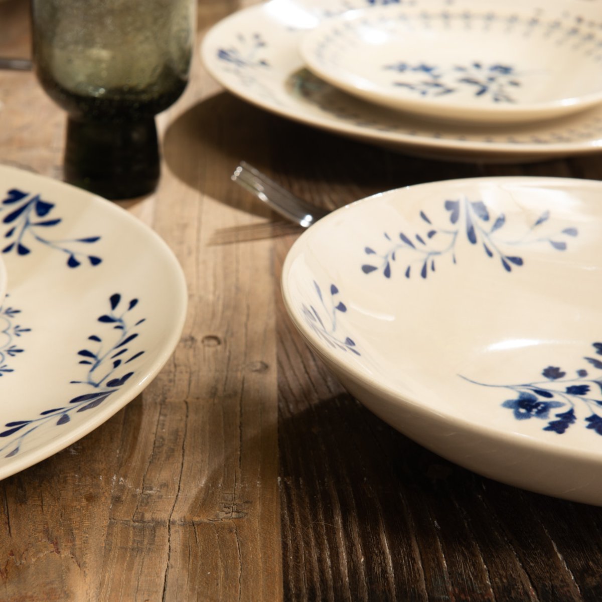 Assiette à dessert Appoline 21 cm (lot de 6) bleu, TABLE PASSION