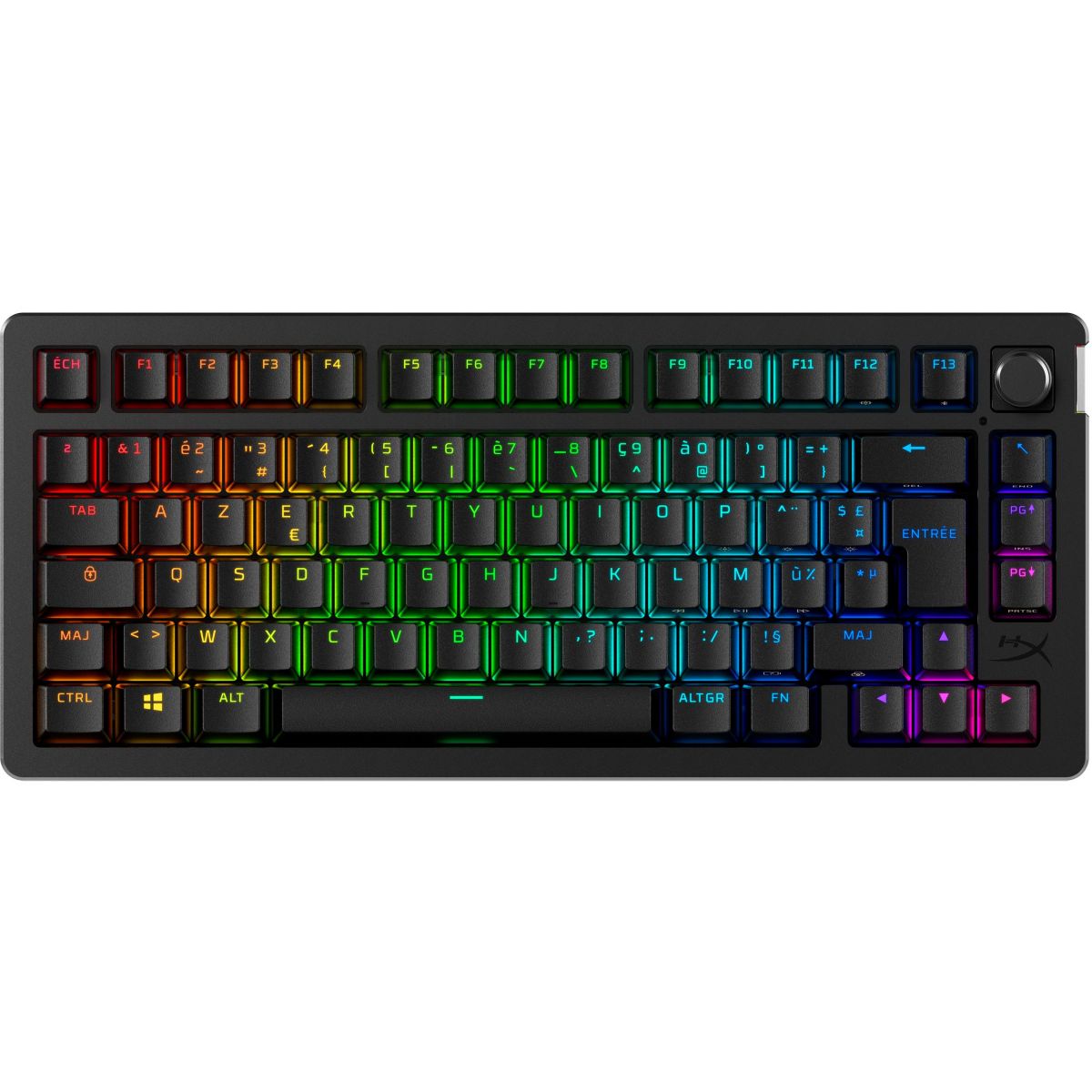 Clavier gamer sans fil Alloy Rise Wireless 75 couleur unique, HYPER