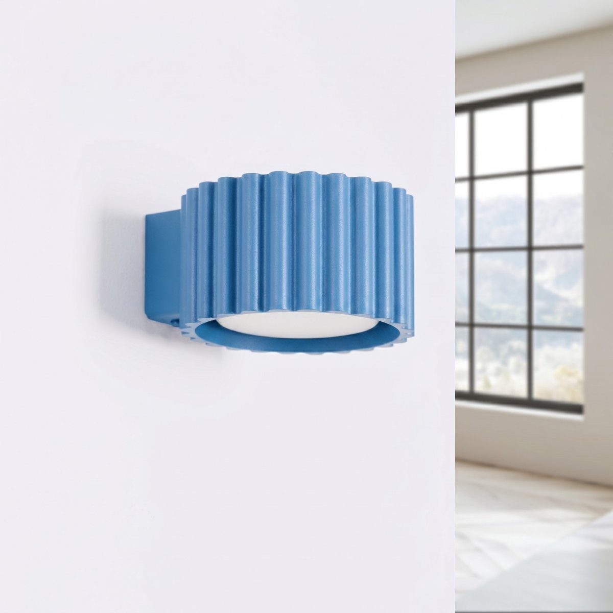 Applique murale Aluminium Bleu Gx53 1 AURA bleu, EDEN
