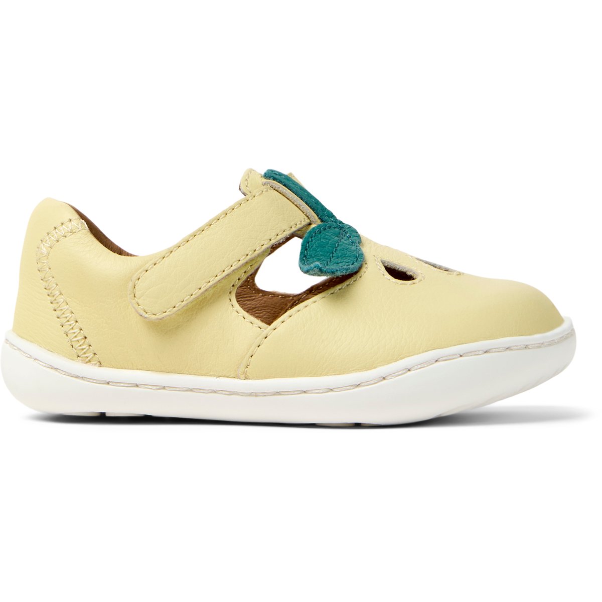 Ballerines Cuir PEU CAMI TWINS jaune pastel, CAMPER