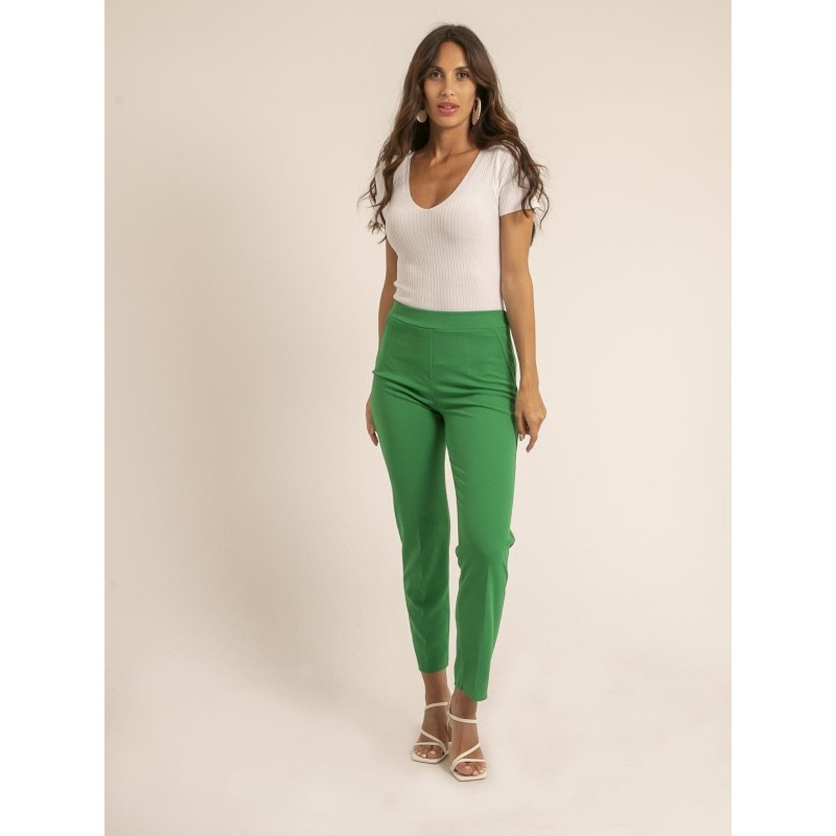 Pantalon Eliane vert, DONA LISA
