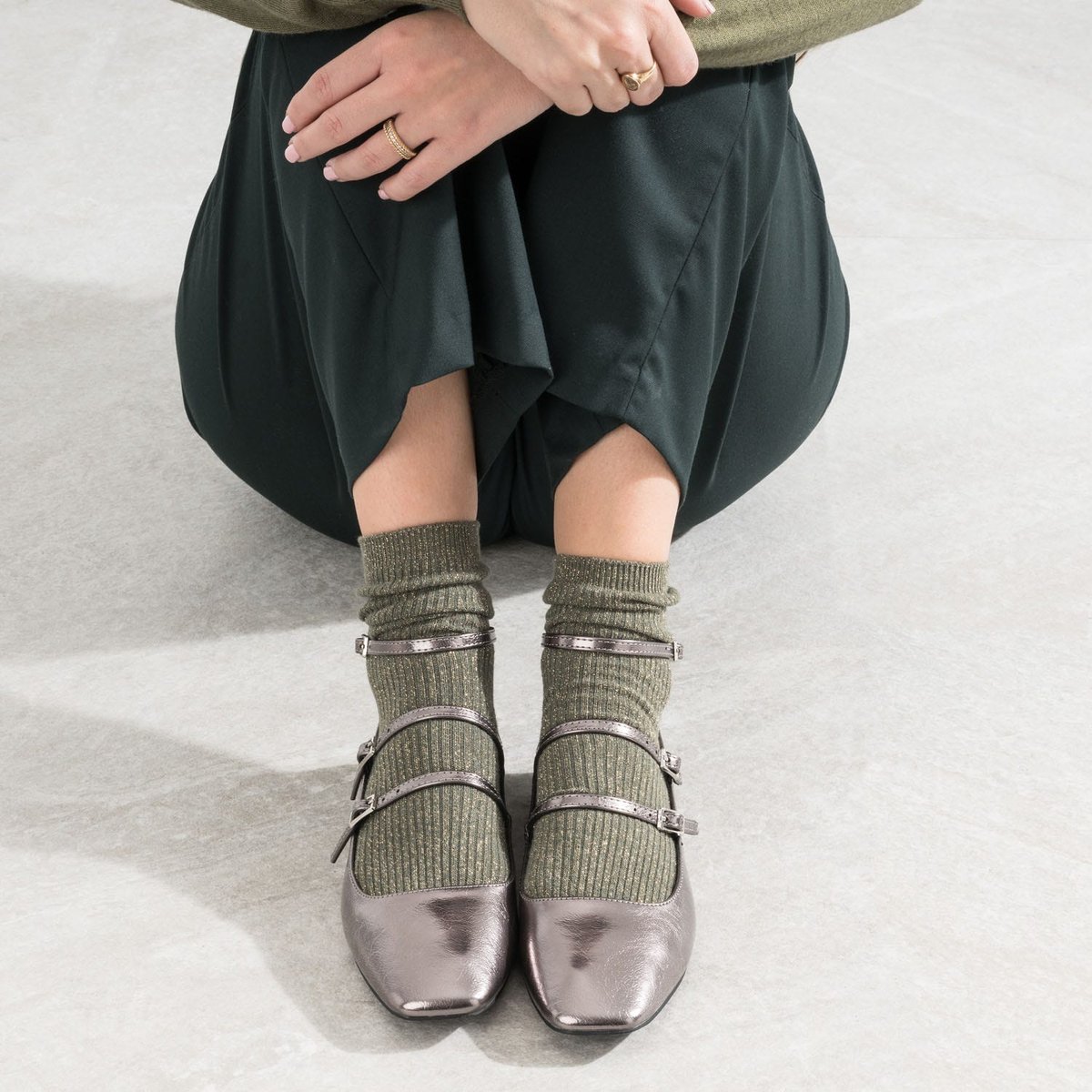 Ballerine DESIREE gris, ERAM