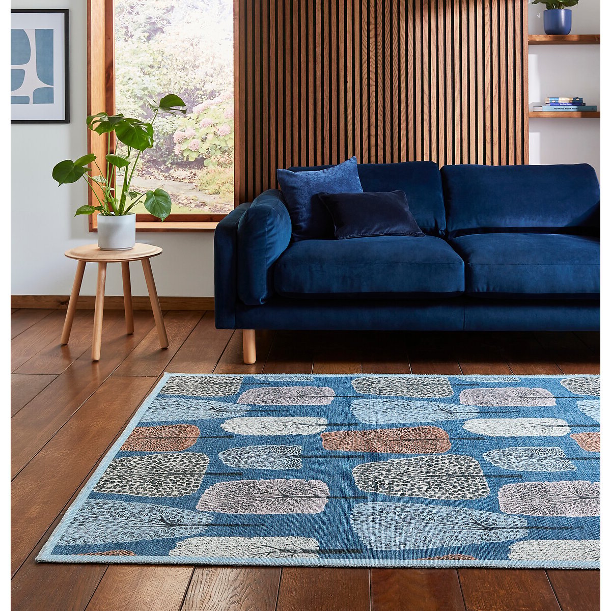 Cedar Washable Rug midnight blue, SCION