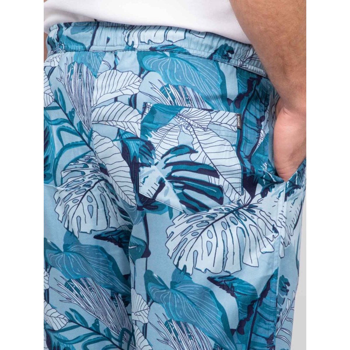 Bermuda Fluide Motifs Bomalu bleu, RITCHIE