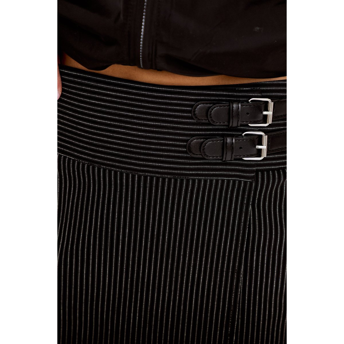 Jupe-short courte noir, CACHE CACHE