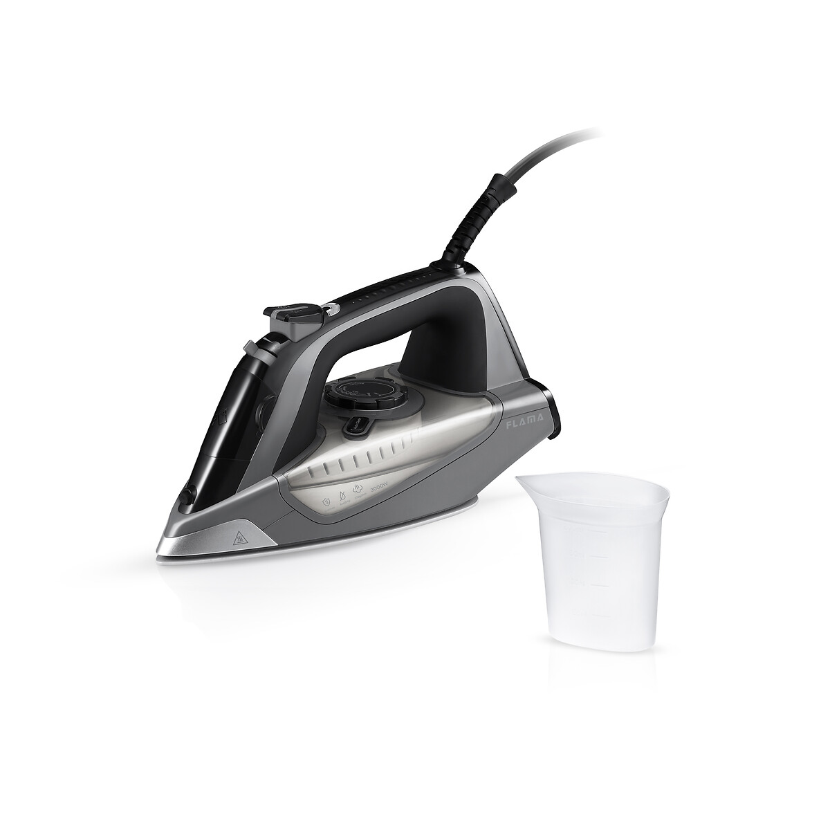 Ferro Vapor 3000W Base Cerâmica 5396FL, FLAMA cinzento, FLAMA