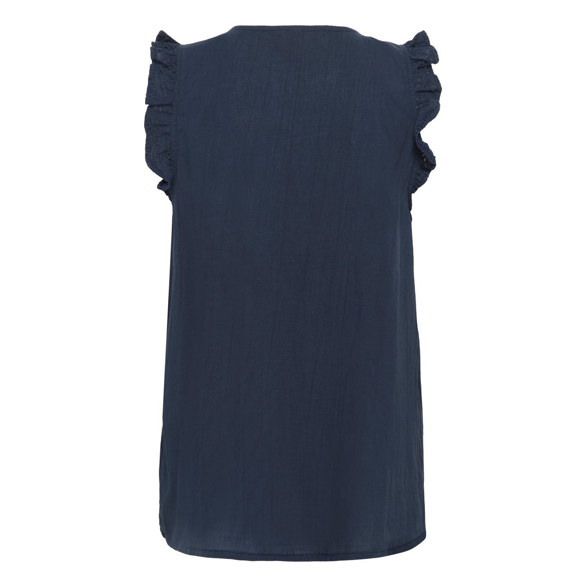 Sleeveless blouse bleu salute, CULTURE