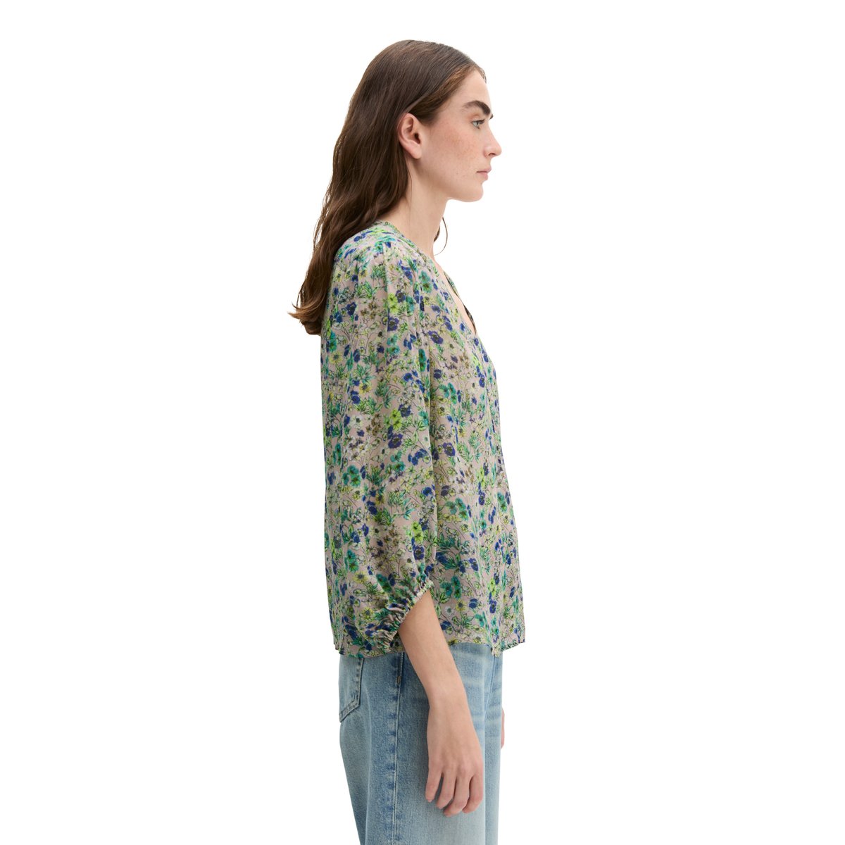Blouse imprimée relaxed en viscose imprimée rose, MARC O'POLO