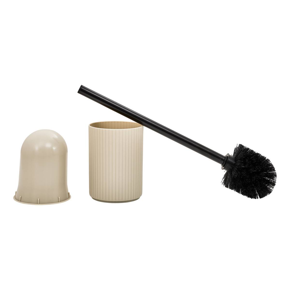 Brosse WC striée ECO beige, 5FIVE SIMPLY SMART