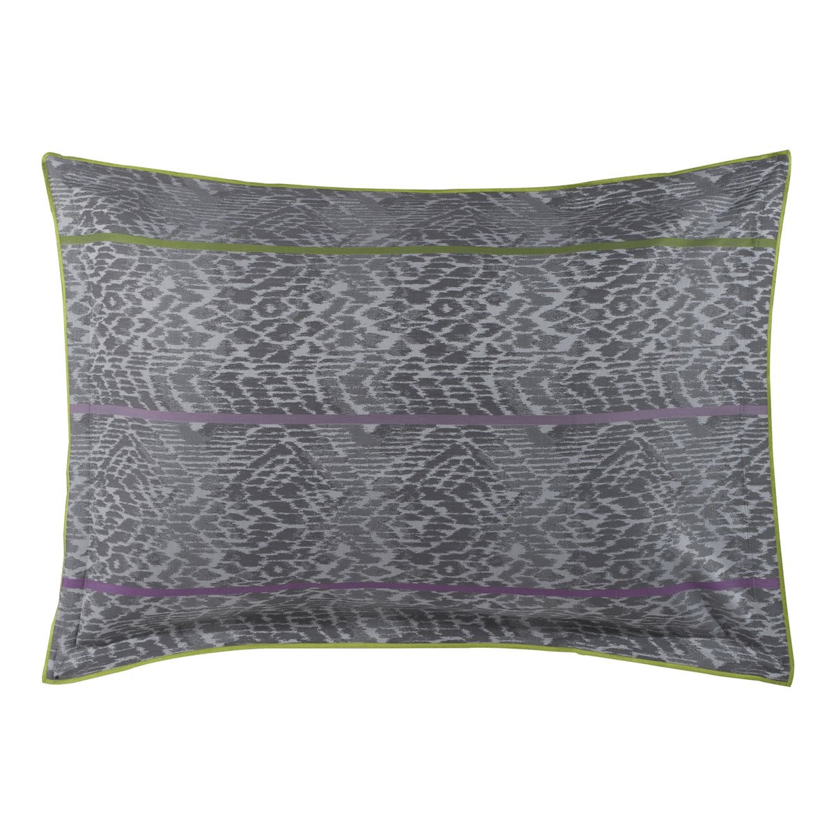 Taie d'oreiller imprimée en percale de coton, BANDELA gris cendre, DESIGNERS GUILD