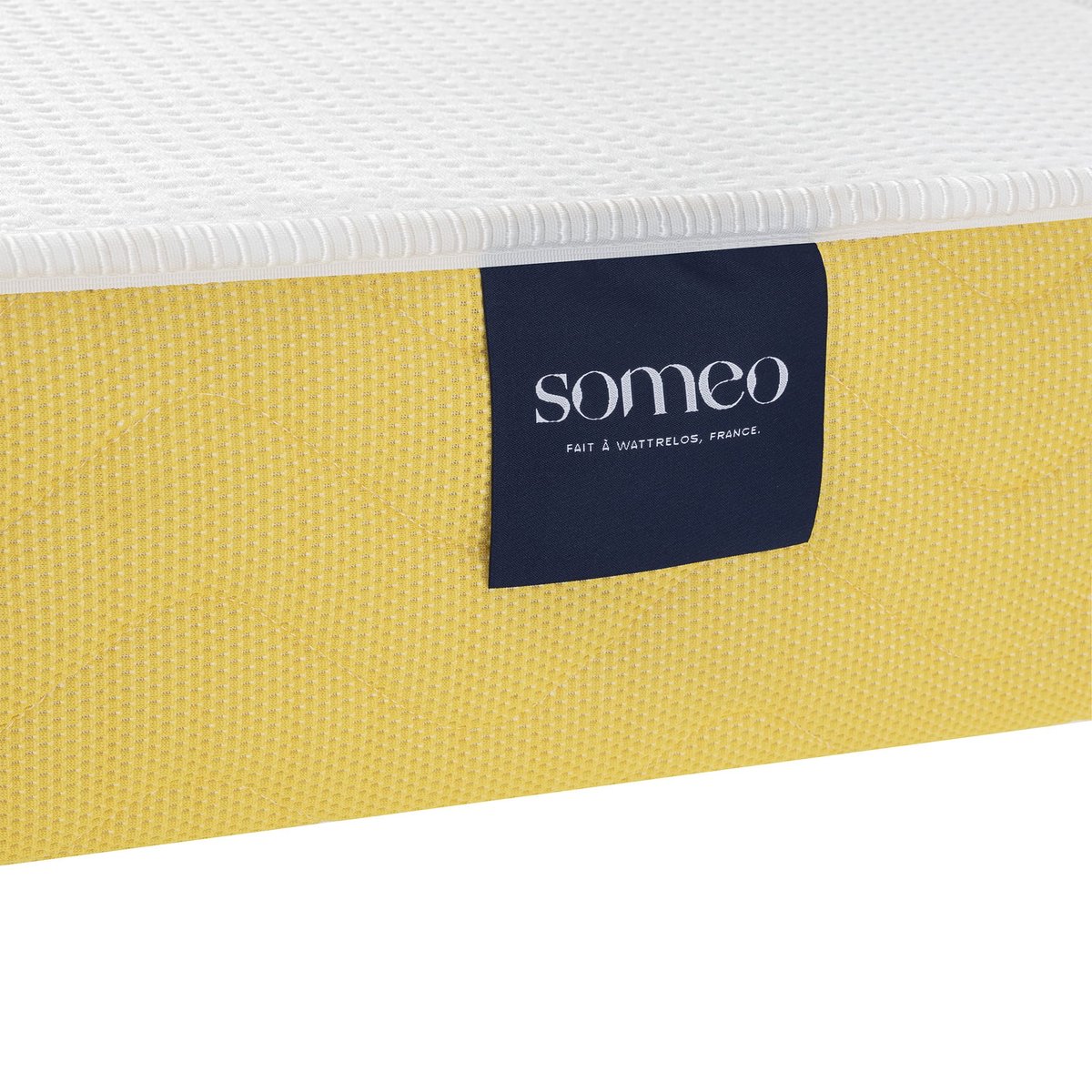Matelas mousse Aurore 400 clic-clac blanc, SOMEO