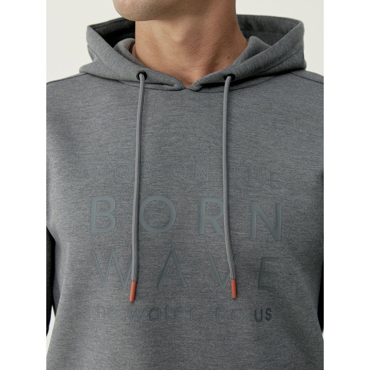 Sweat de sport à capuche Performance WAIKATO gris clair, BORN