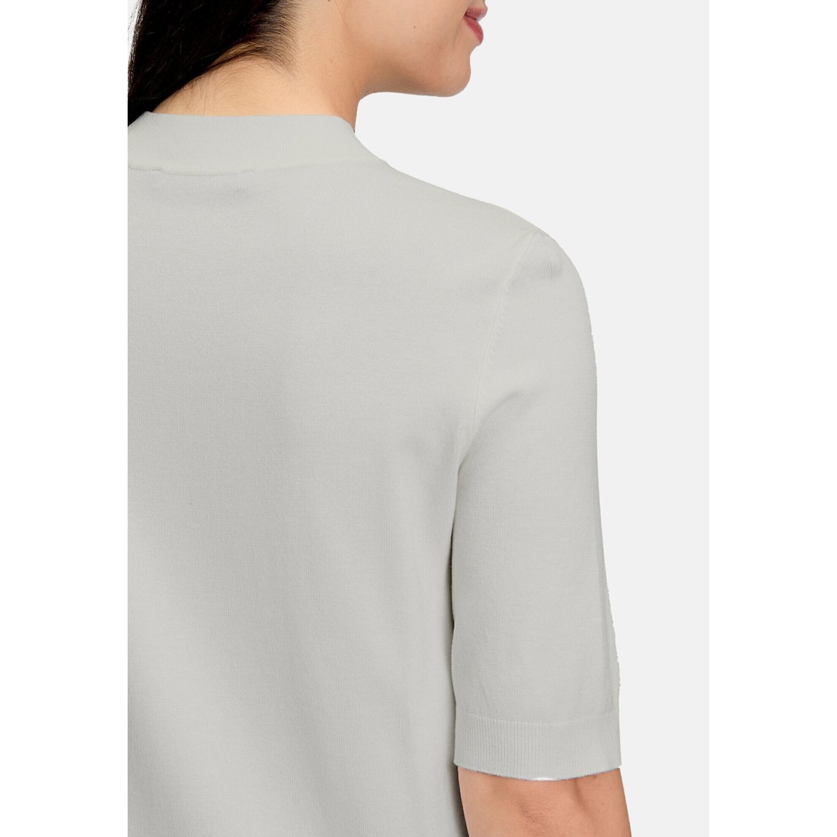 Pull-over en maille manches courtes blanc, BETTY BARCLAY