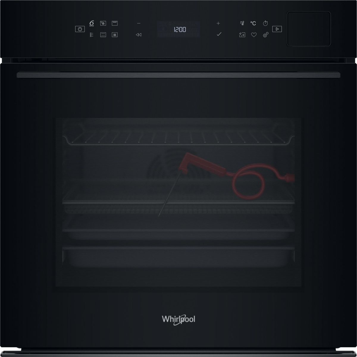 Four encastrable fonction vapeur WOI7A8FPT1SBAF - Pyrolyse - Chaleur tournante - Combiné vapeur - Porte froide couleur unique, WHIRLPOOL