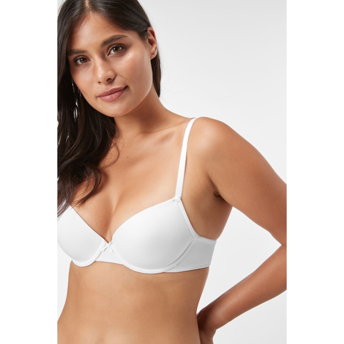 Soutien-gorge confort en coton, lot de 3 noir/blanc/pastel rose nude, NEXT