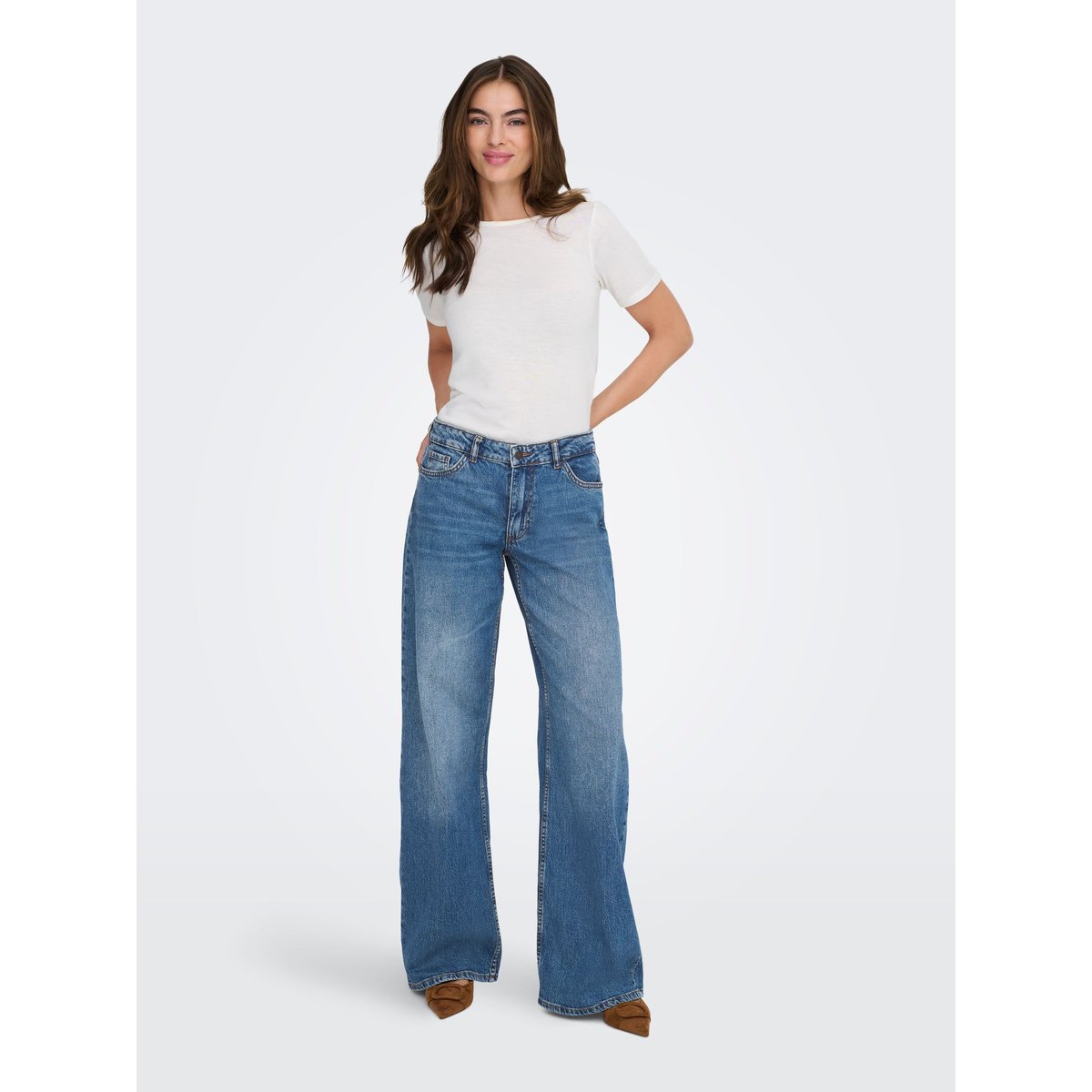 Jean À Jambe Large medium blue denim, JDY