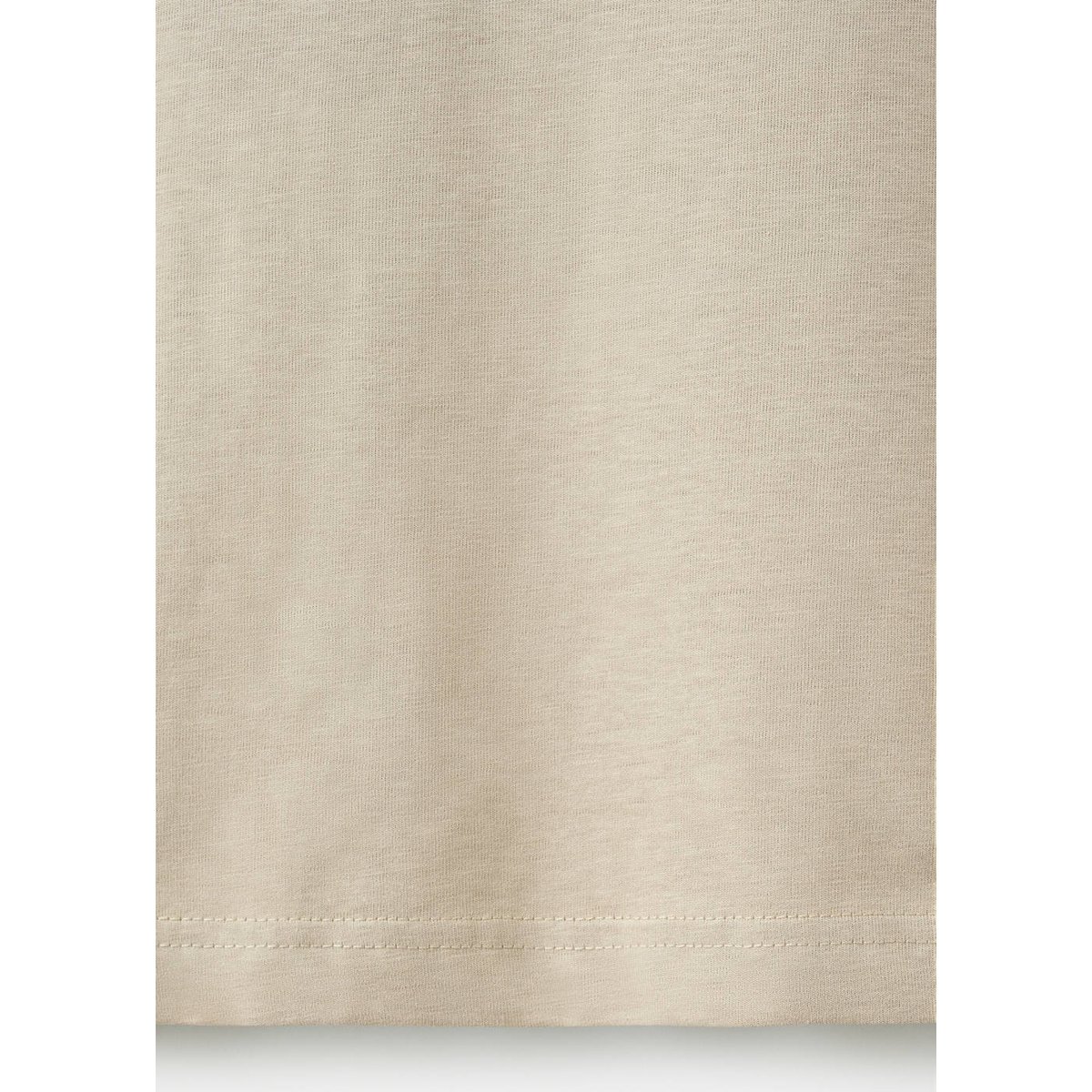 T-shirt 100 % coton col V slim-fit beige, MANGO MAN