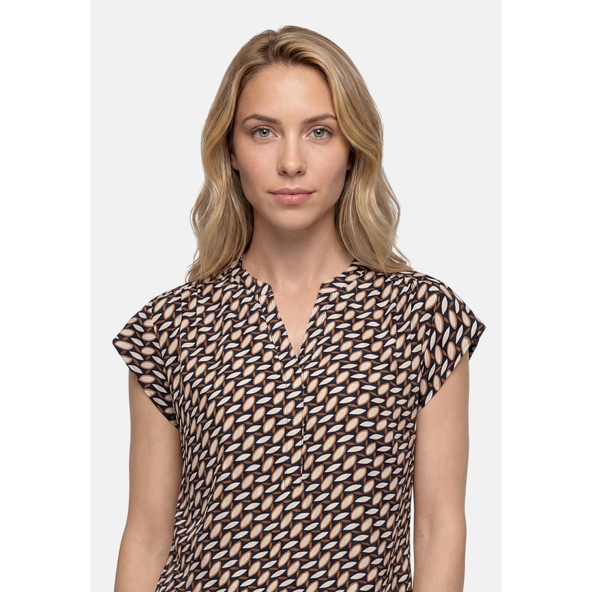 Tunique manches courtes dark blue/brown, BETTY BARCLAY