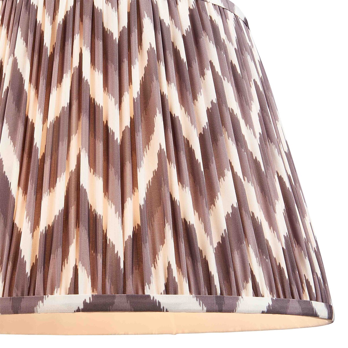40cm Zigzag Light Shade in Pleated Fabric grey, ÉDITÉ