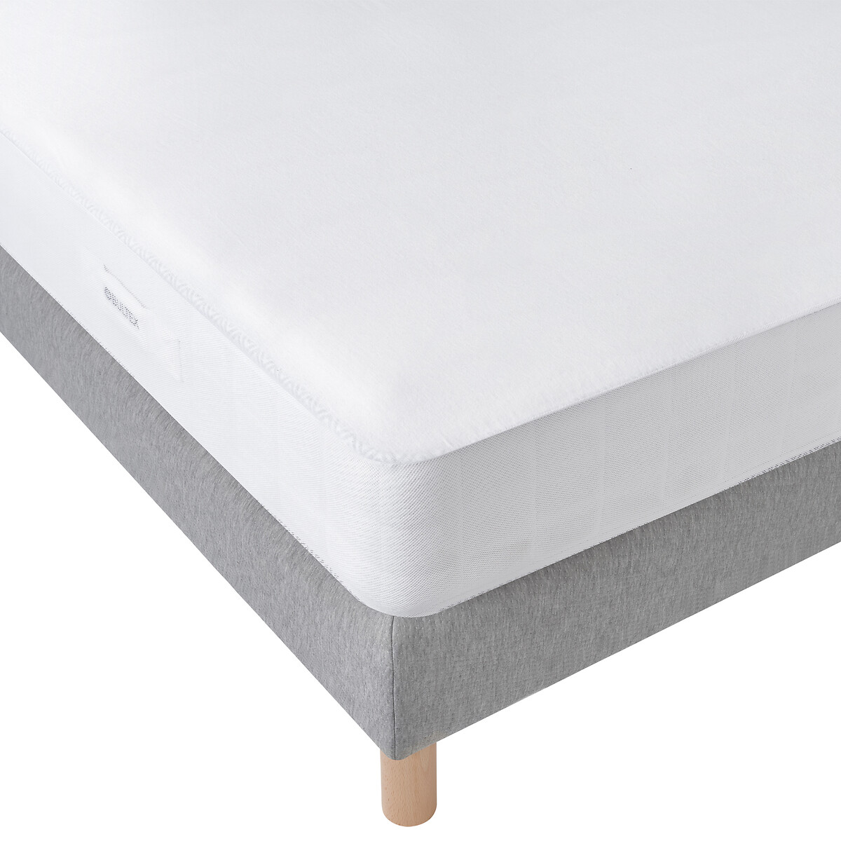 Matrasbeschermer in katoenflanel wit, BULTEX