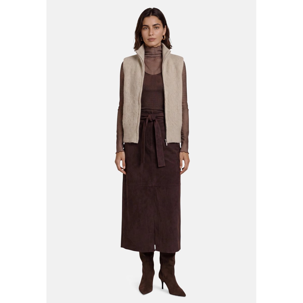 Cardigan en maille sans manches pastelcream, ZERO