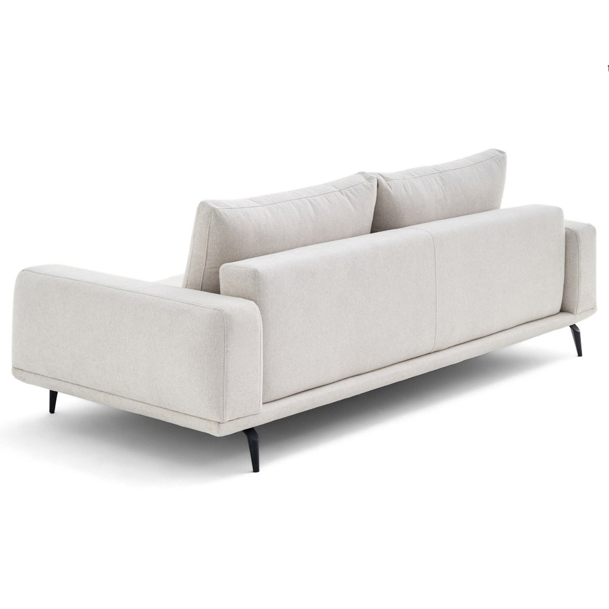 canapé droit 3 places convertible en tissu, VICENCE beige, BEST MOBILIER