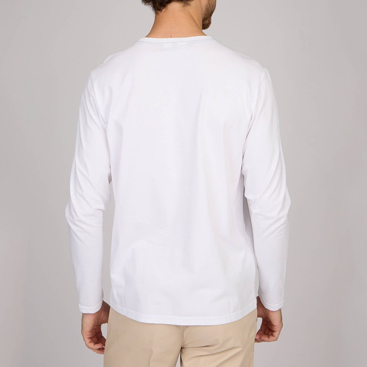 T-shirt manches longues blanc, MISE AU GREEN
