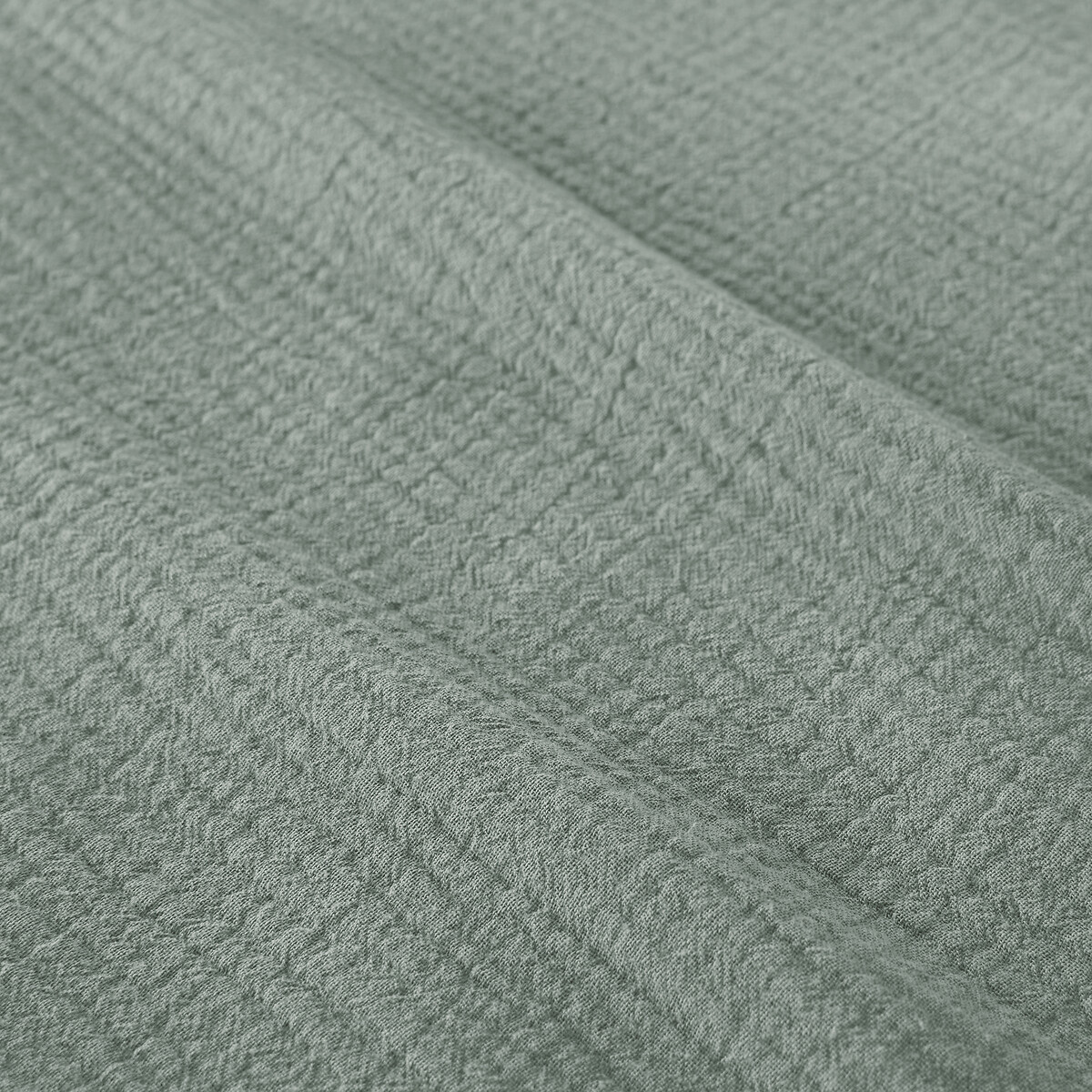 Taie d'oreiller gaze de coton/coton lavé, KUMCO sauge, LA REDOUTE INTERIEURS