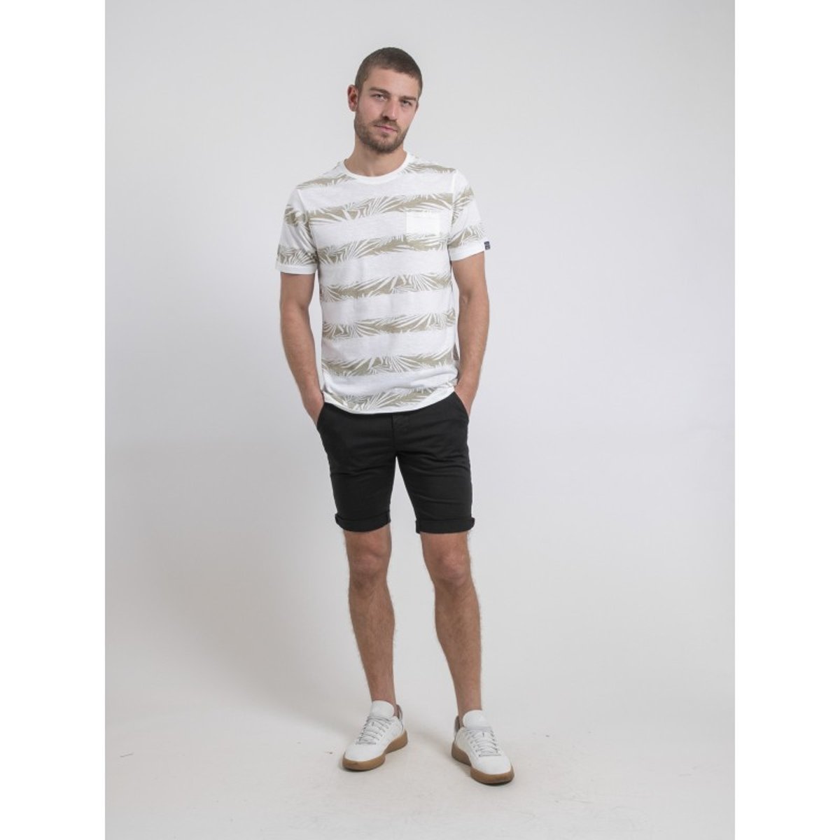 T-shirt Col Rond Pur Coton Nadiland ecru, RITCHIE