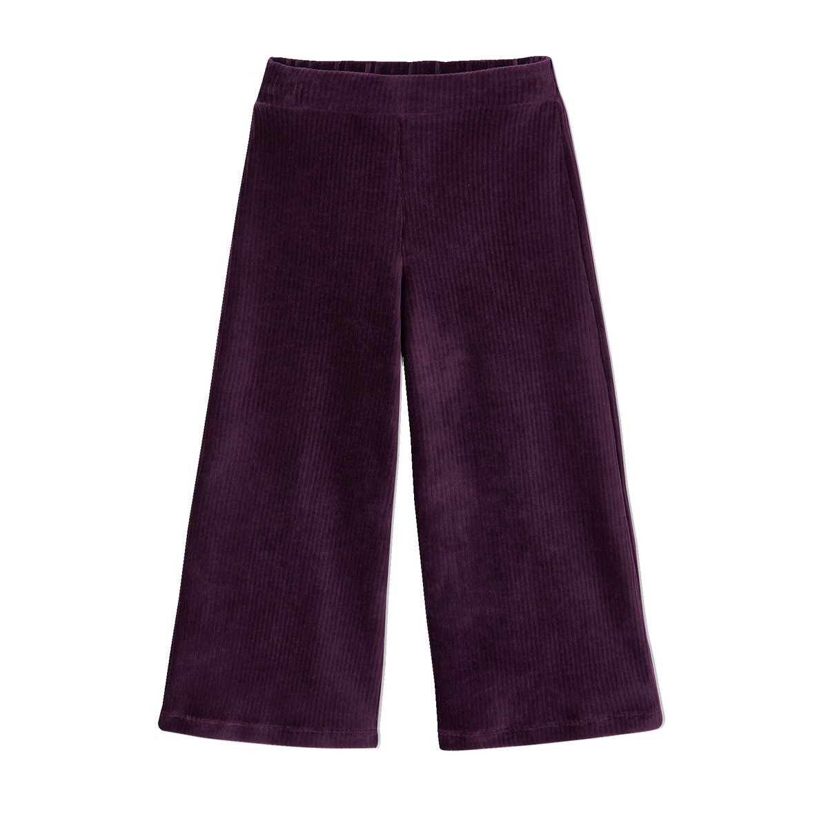 Pantalon large en velours ATELIER prune, VERTBAUDET