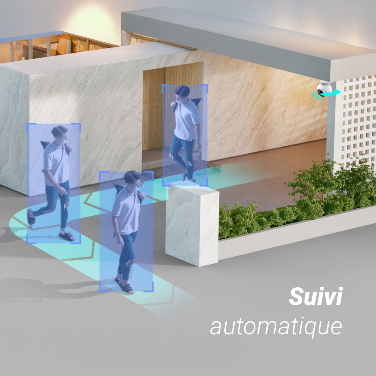 Caméra de surveillance EB8 4K + panneau solaire couleur unique, EZVIZ