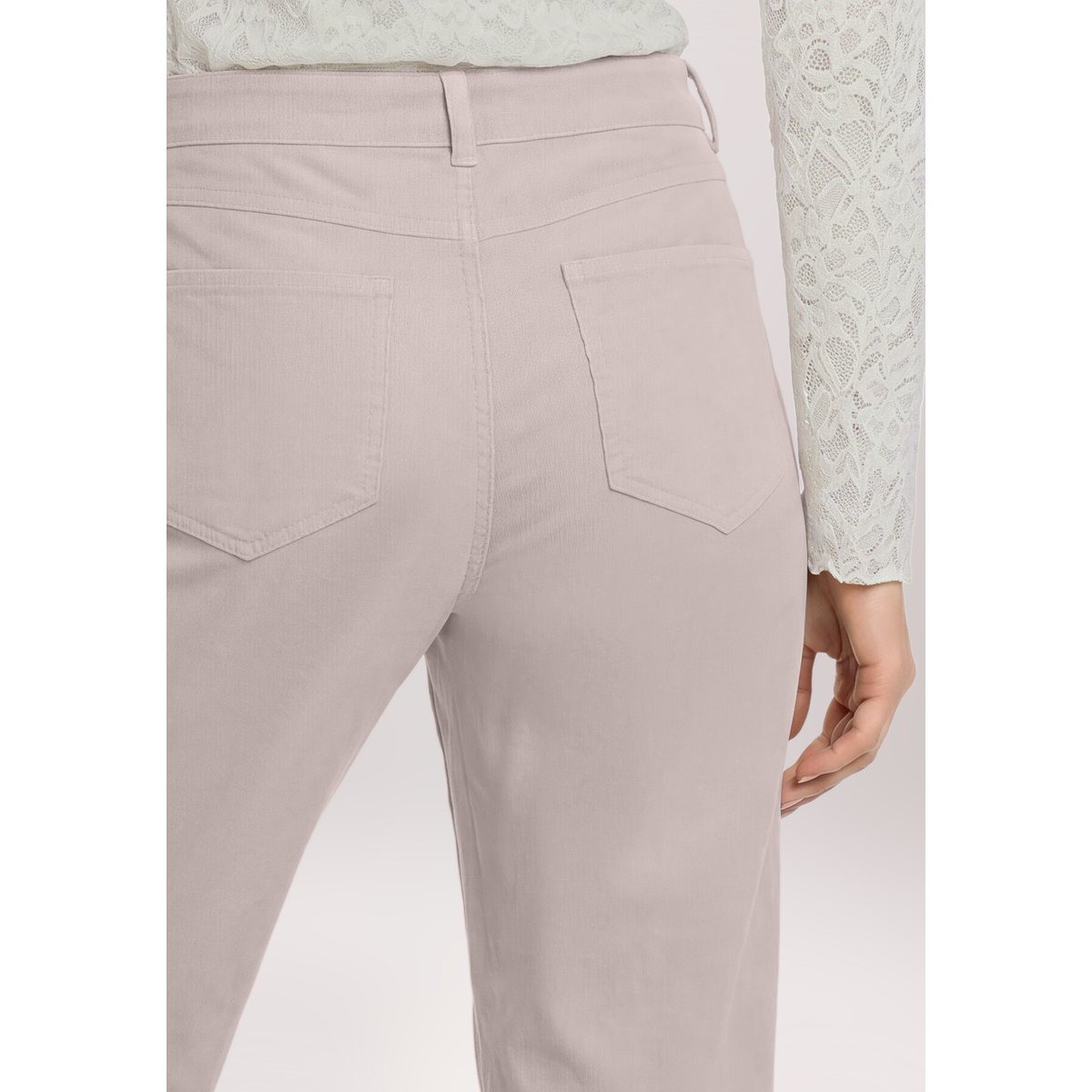 Pantalon casual avec structure taupe, CARTOON