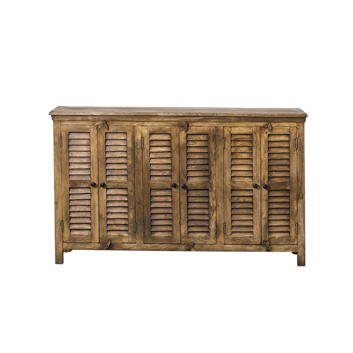 Buffet en bois recyclé AUBIN bois clair, MADE IN MEUBLES