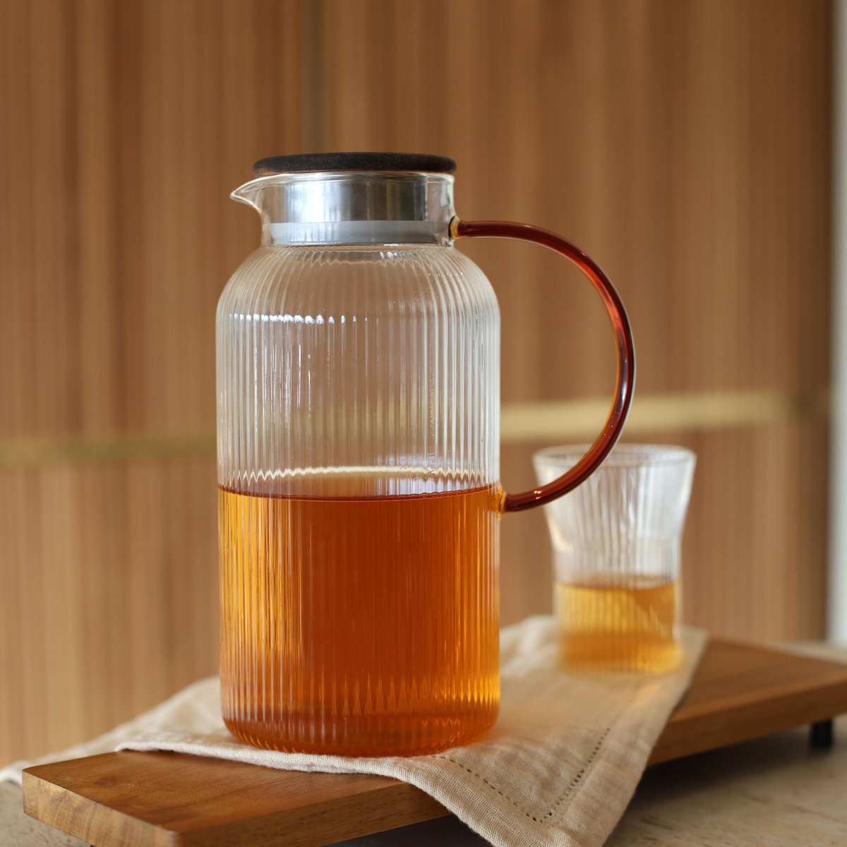 Pichet en verre 2L, KARL naturel-transparent, OGO LIVING