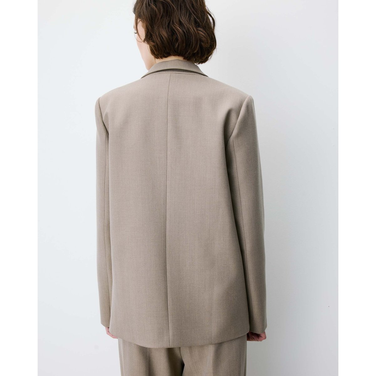 Blazer droit simple boutonnage à poches beige Alarick beige, GRACE AND MILA