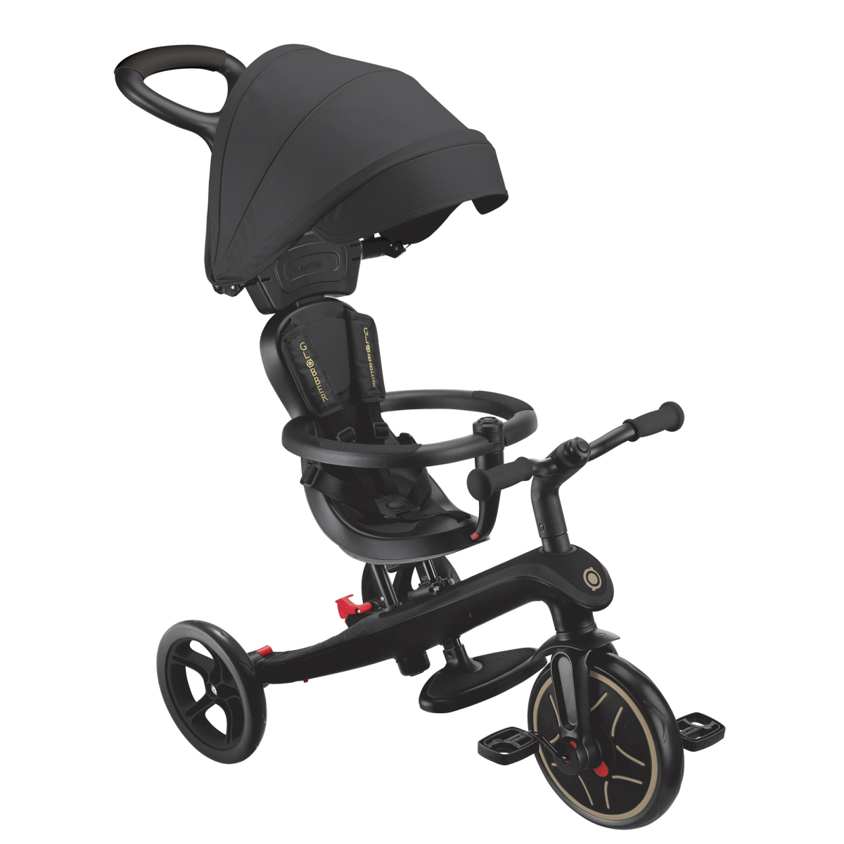 Tricycle évolutif pour bébé EXPLORER 4 en 1 noir, GLOBBER