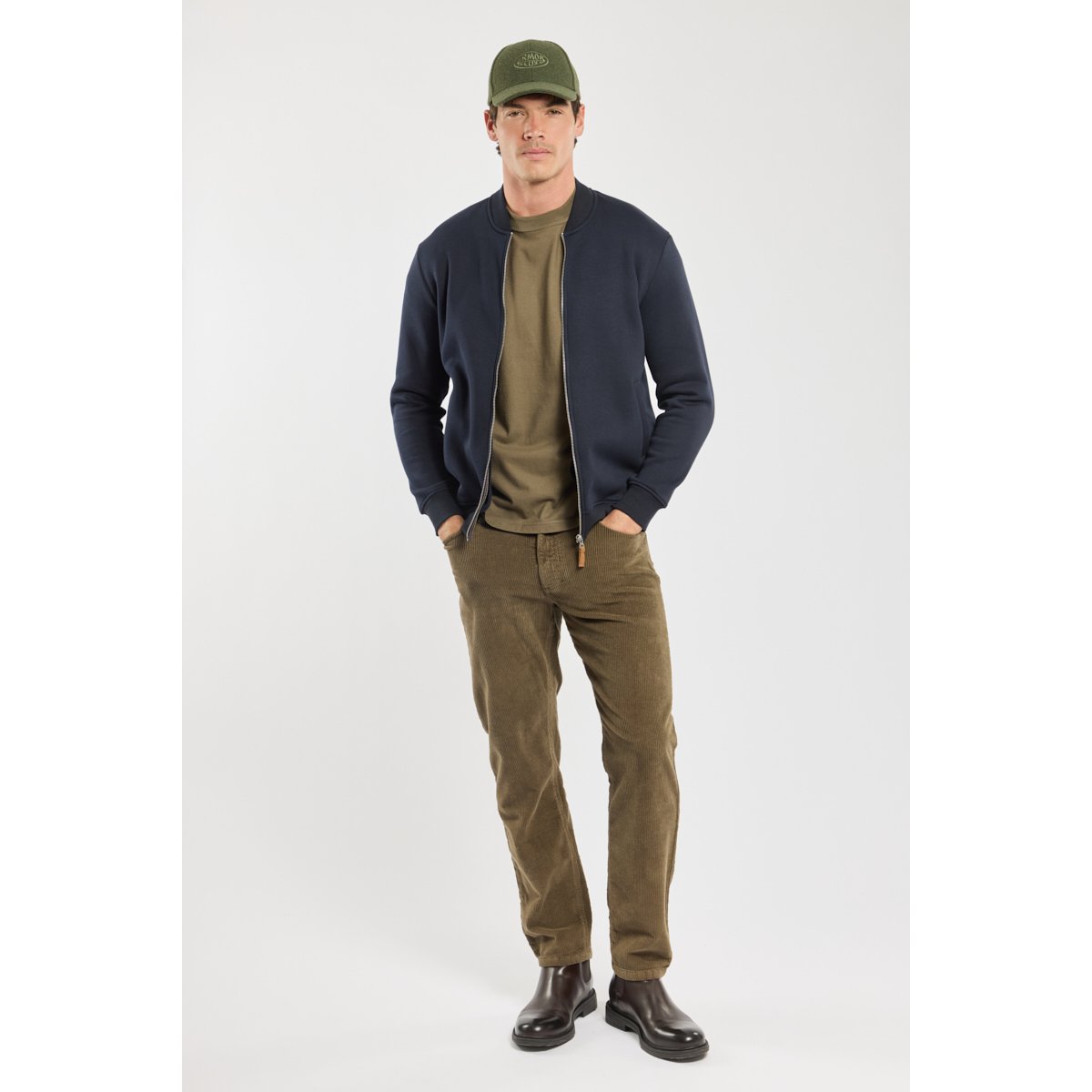 Gilet zippé col teddy amiral, GUY DE BERAC