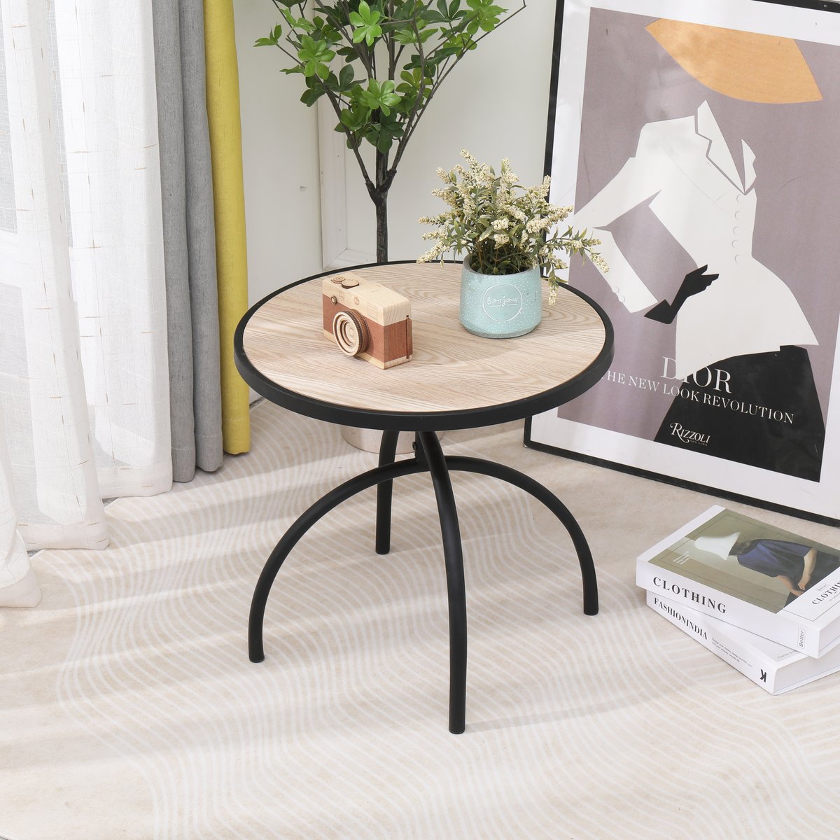 Table d'appoint, métal, YOKI marron, NORDLYS