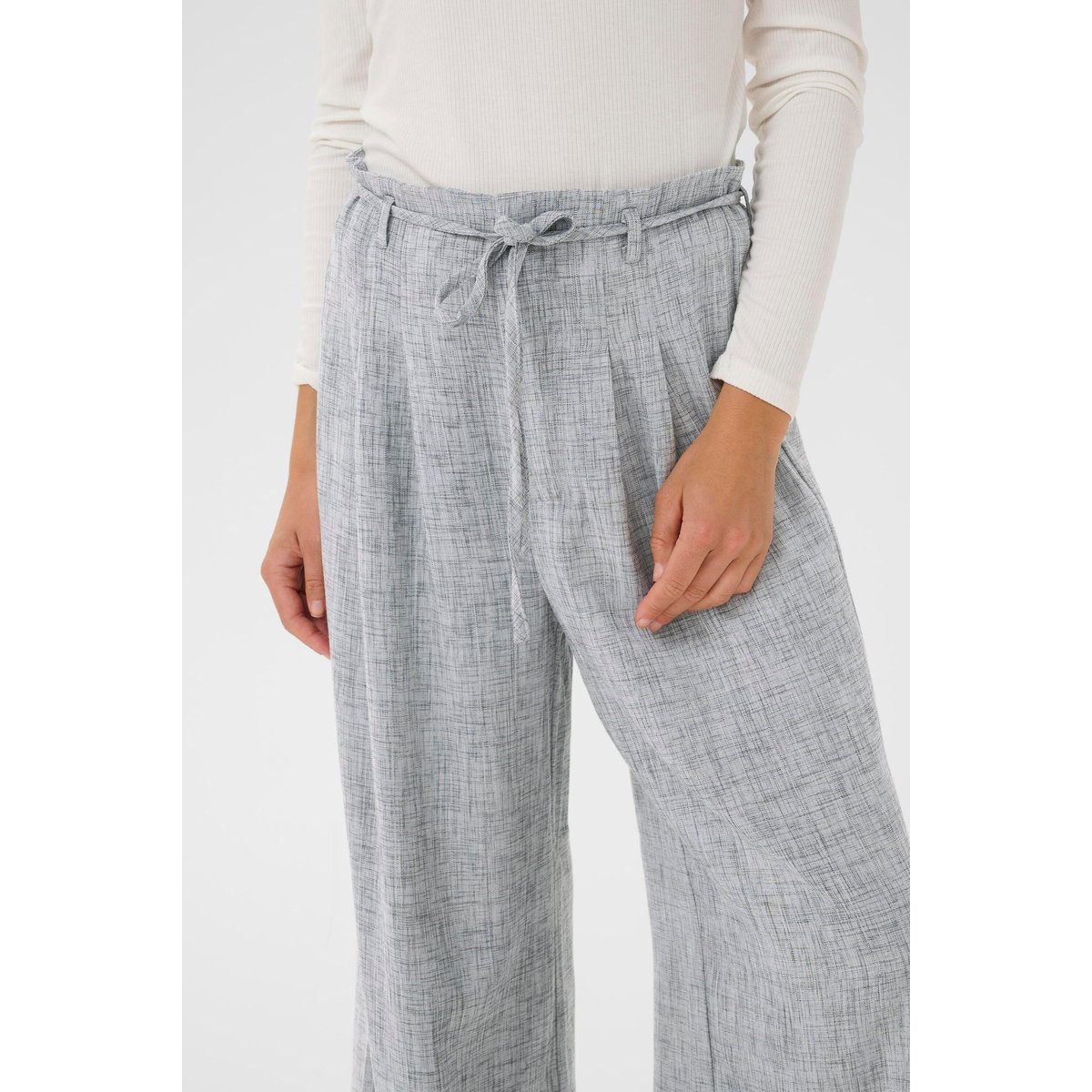 Pantalon de costume gris light grey pinstripe, KAFFE