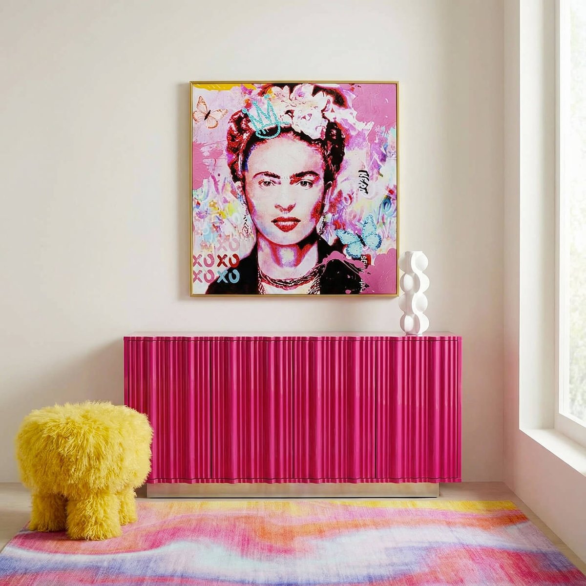 Tapis en polyester, HOLI multicolore, KARE DESIGN