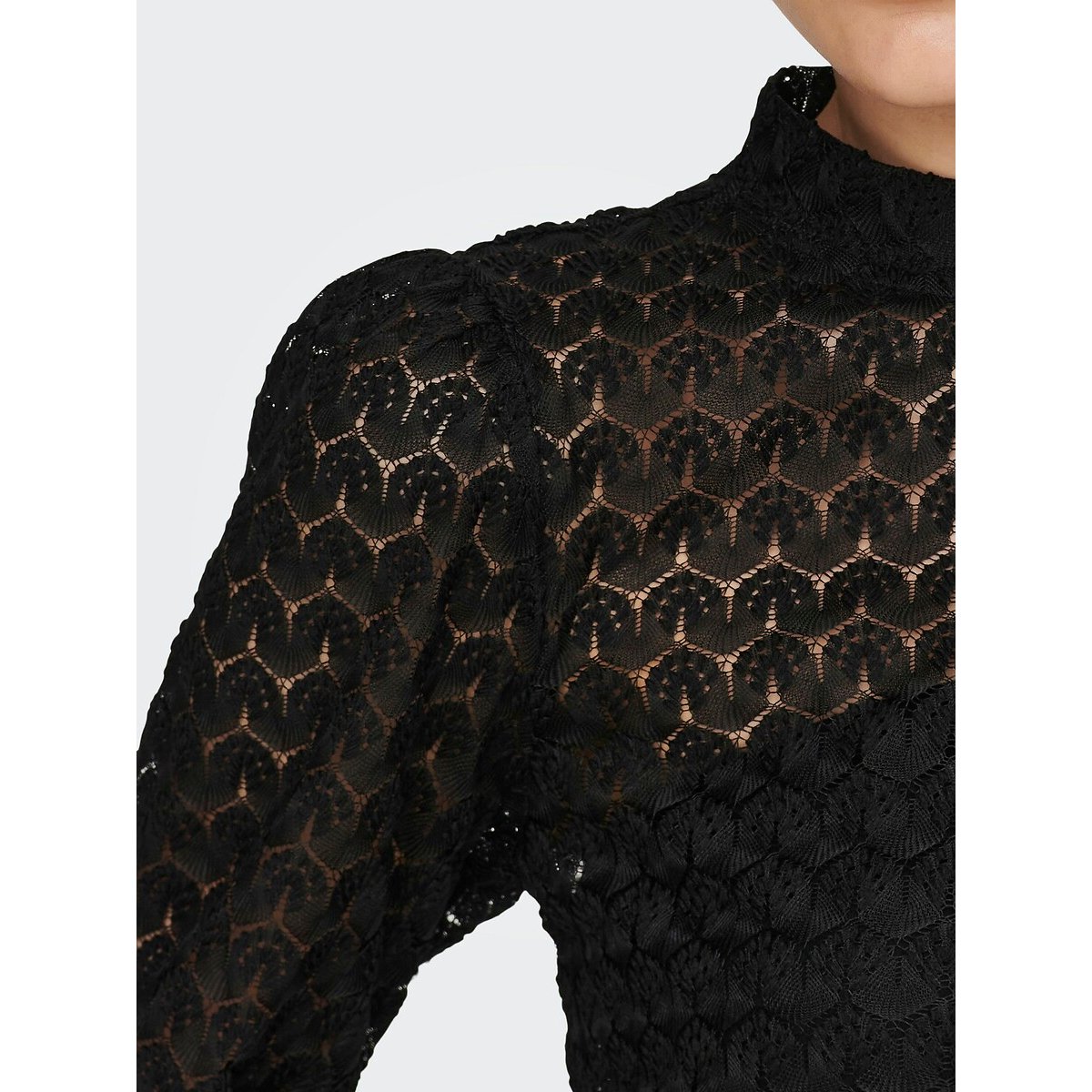 Blouse ajourée noir, JDY