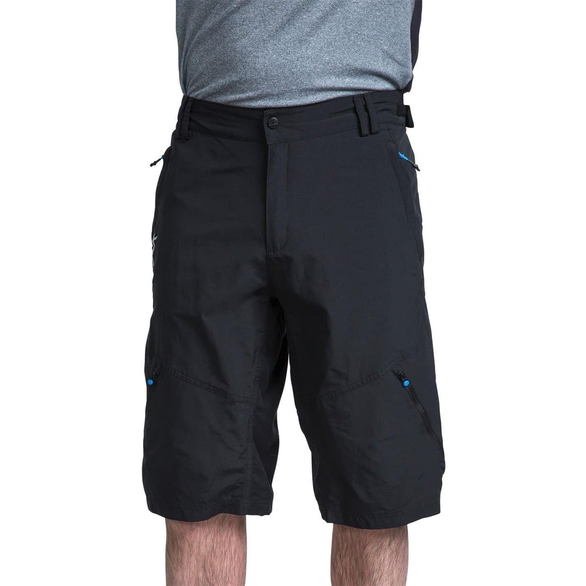Short de marche cintré motif/style détail contrasté MALAKI noir, TRESPASS