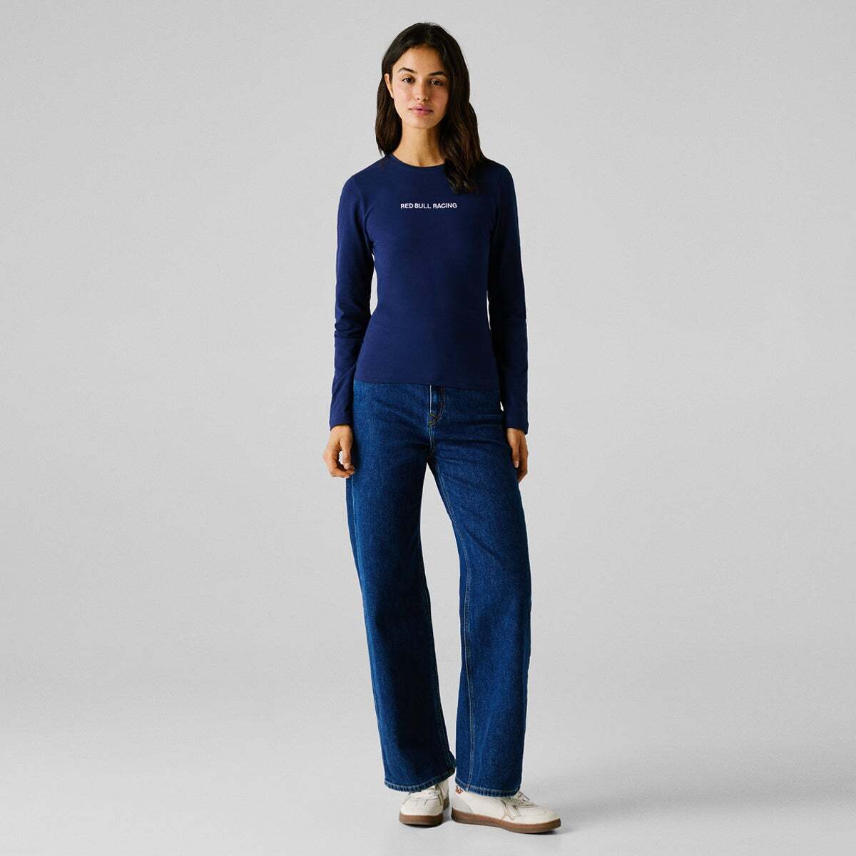 T-Shirt Coupe Slim Avec Logo bleu, PEPE JEANS