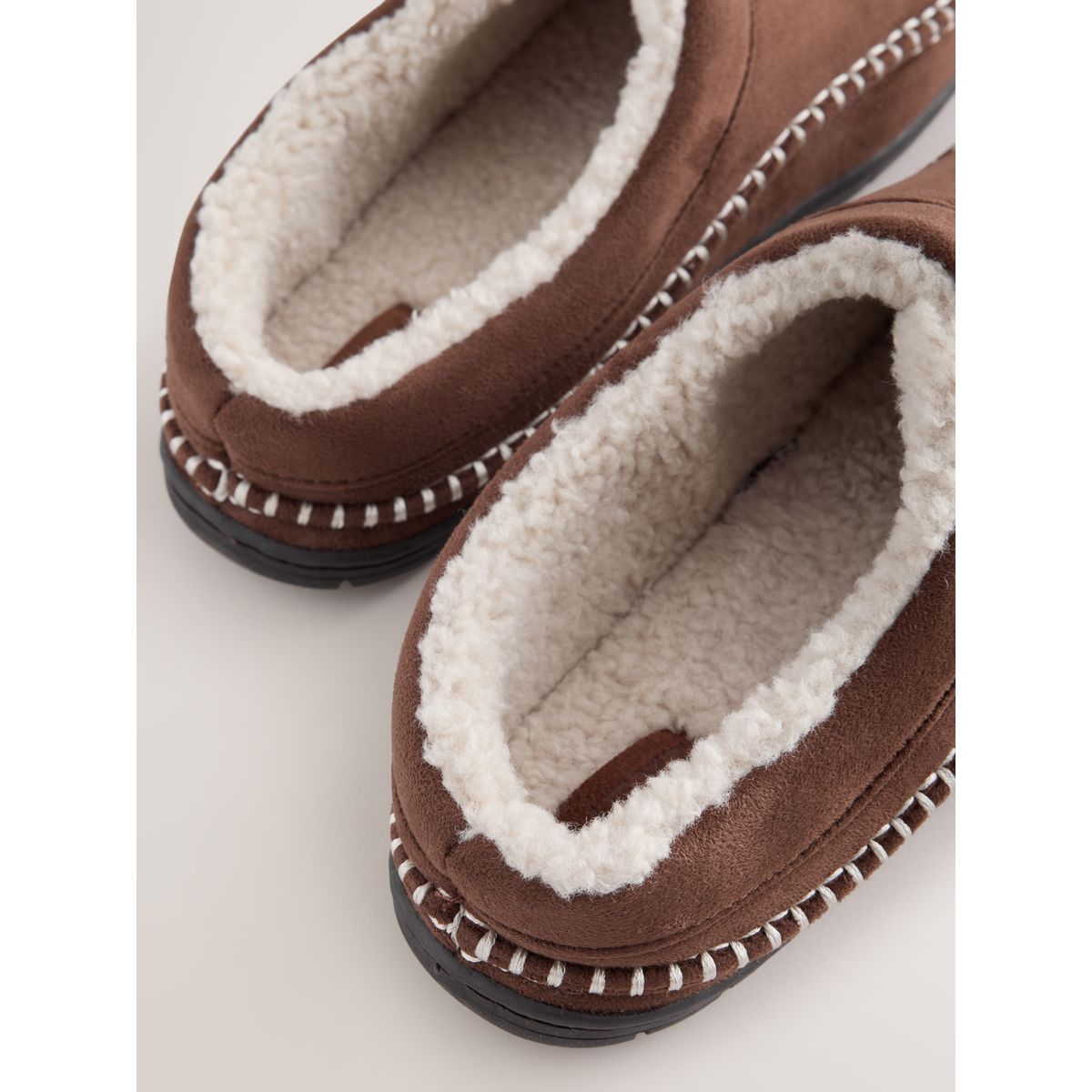 Mules à surpiqûres marron fauve, NEXT